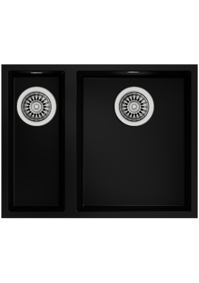 Teka Square 560 Tg Blackteka Square 560 Tg Çift Hazneli Tezgahaltı Tegranite Eviye - Siyah - 115260029