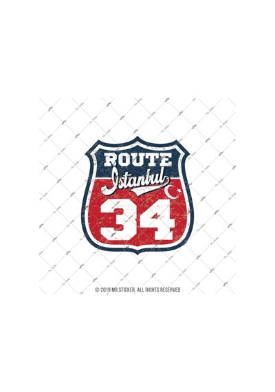 Roup46 Route Istanbul 34 Sticker