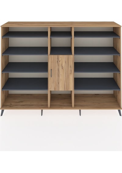 Hyperion Dolap 12 Raflı Tek Kapaklı 220x44x163 Çam-çam/antrasit Çam-çam/antrasit Hyperion Dolap 12 Raflı Tek Kapaklı 220x44x163 Çam-çam/antrasit Çam-çam/antrasit