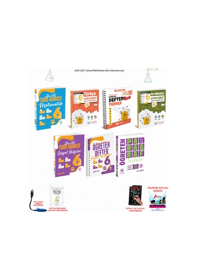 Çanta 6. Sınıf Tüm Dersler 242 7 Kitap Seti