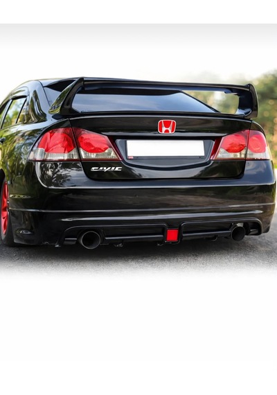 Honda Civic Fd6 2006-2012 Model Uyumlu Kırmızı Bağaj Logo Arka Amblem Oem Kalite 0