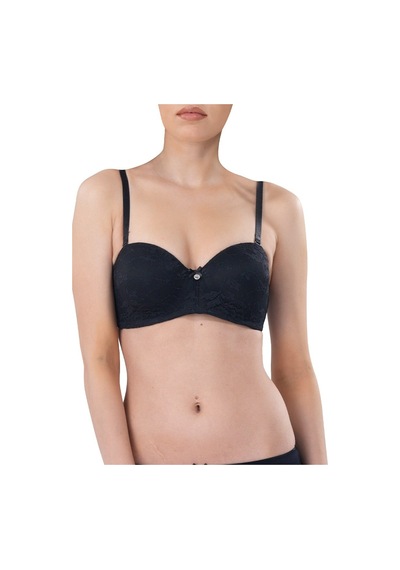 Blackspade Straplez Destekli Sütyen Dantelli - 3012 - Siyah