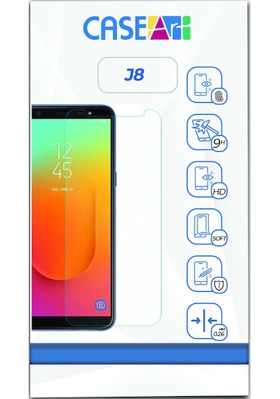 Samsung Uyumlu J8 Temperli Ekran Koruyucu Kırılmaz Cam