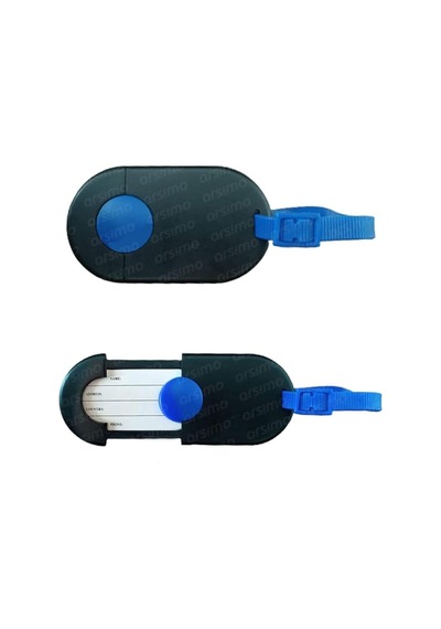 Isimlikli Bavul Valiz Etiketi 10 Cm X 5.5 Cm Siyah Genel