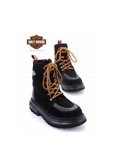 Bambi Black Hakiki Deri Erkek Bot & Bootie Hd1777061902 Black