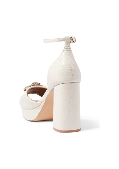 Kurt Geiger Yılan Derisi Desenli Platform Topuklu Ayakkabı - Off White Acı Kahverengi Kurt Geiger Yılan Derisi Desenli Platform Topuklu Ayakkabı - Off White Acı Kahverengi