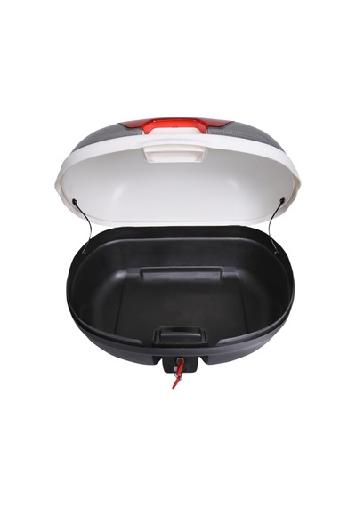 Motosiklet Çantası Arka Motosiklet Bagajı Topcase Kuyruk Çantası Kilitlenebilir Universal Cv46 Beyaz Diğer