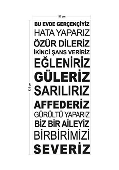 Ayrex Artikel Vs-001 Duvar Sticker, Renkli
