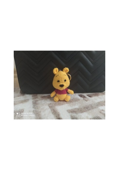 Amigurumi Winnie The Pooh Anahtarlık