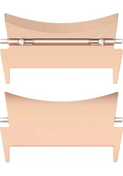 Samsung Uyumlu Galaxy Watch 4 40mm 20mm Metal Kordon Dönüştürücü Frm Rose Gold