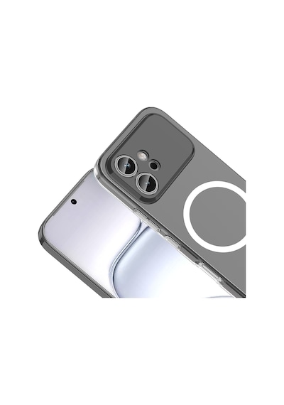 Honor 600 Kılıf M-safe Şarj Özellikli Ultra İnce Sert Pc Uyumlu Açık London Kapak Şeffaf