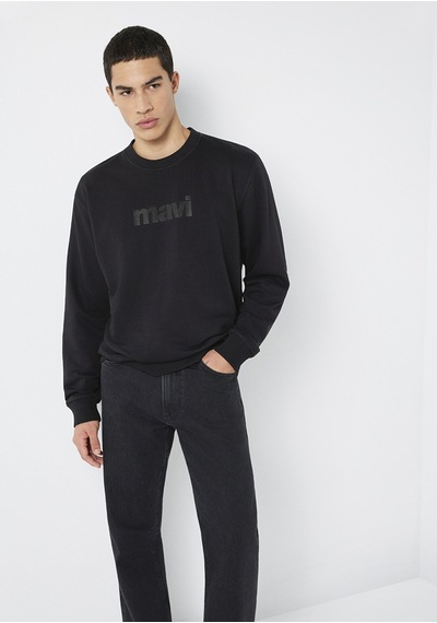 Mavi - Bisiklet Yaka Siyah Sweatshirt 0s10551-900 Siyah