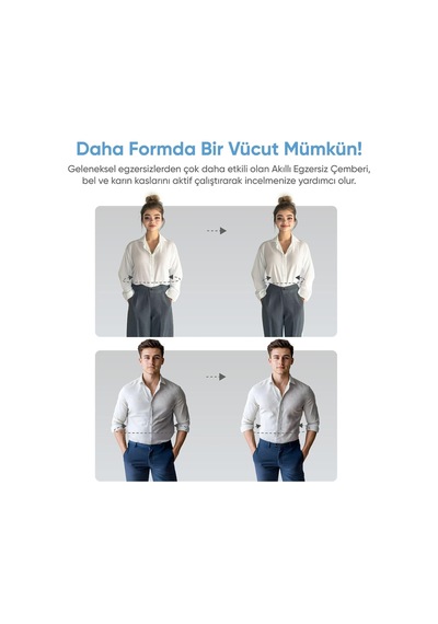 Şımart Akıllı Egzersiz Çemberi, Ayarlanabilir Ve Uygulama Destekli