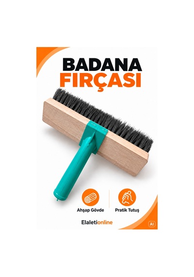 Badana Fırçası Ahşap Gövde Plastik Sap - 930366815