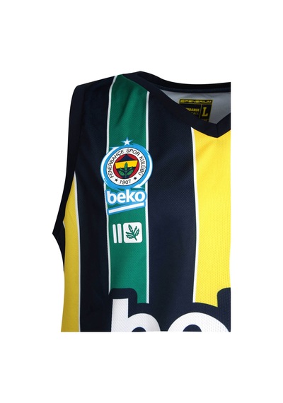 Fenerbahçe Gerı Dönüsümlü Polyester Basket Forma Sarı-lacıvert-yeşil