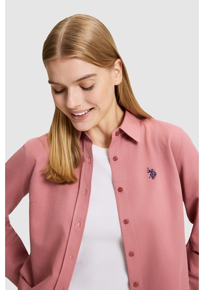 U.S. Polo Assn. Kadın Orkide Uzun Kollu Basic Gömlek 50324791-vr221