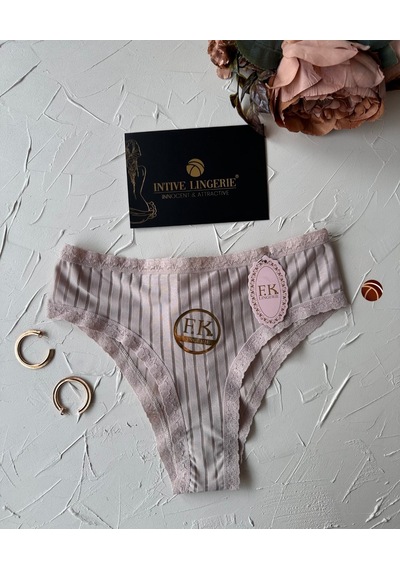 Lola Transparan Arkası Bağlama Detaylı Pamuklu Fantezi/günlük Kul Bej