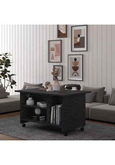 Asra Trend Orta Sehpa OS001 %100 MDF Tekerlekli İki Katlı Geniş Raf Takımı Royal Mermer Asra Trend Orta Sehpa OS001 %100 MDF Tekerlekli İki Katlı Geniş Raf Takımı Royal Mermer
