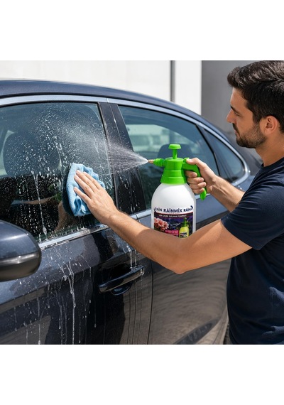 Lexroo Raın 2 Litre Basınçlı El Pompalı Püskürtücü, Ayarlanabilir Uçlu Otomatik Sulama Spreyi, Çiçek