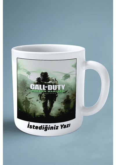 Call Of Duty Oyun Baskılı Kupa Bardak Çift Taraflı Kişiye Özel Model 28 Çok Renkli