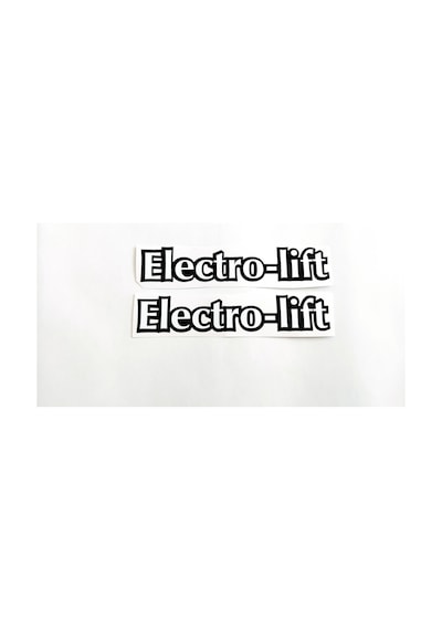 Tümosan Klasik Electro lift Siyah renk Yan Yazı Tanıtım Etiketi Sağ - Sol Takım