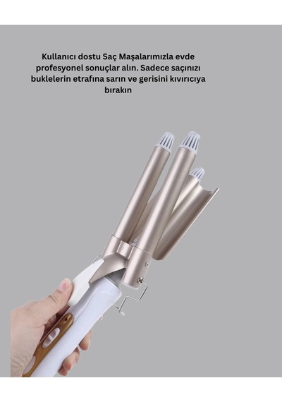 Mey İthalat Ayarlanabilir Isılı Bukle Saç Maşası