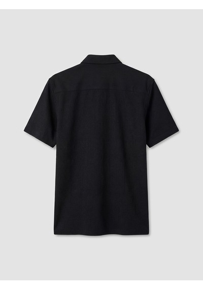 Lcw Vision Siyah Regular Fit Erkek Dokulu Gömlek