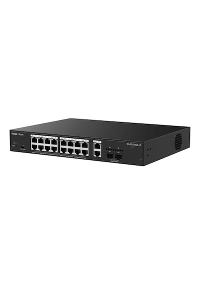 Ruıjıe Reyee Rg-es220gs-lp 16 Port Gıgabıt+2xgb Rj45/sfp Uplınk Cloud Yönetilebilir 130w Poe Rackmount Swıtch