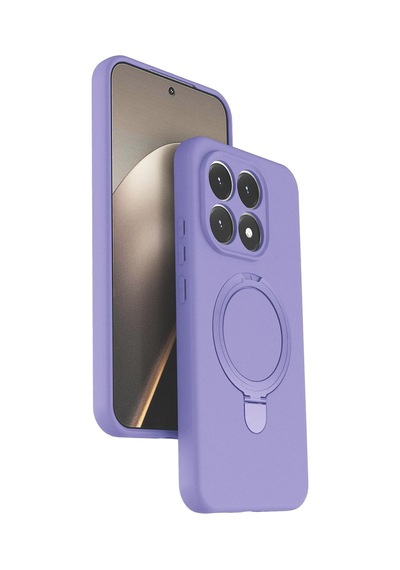 Newface - 861 - Xiaomi Mi 15t Regal Magsafe Standlı Kapak - Glblseme - - Lila Diğer