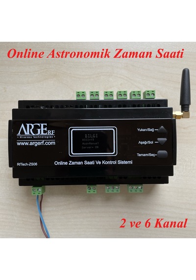 GSM Kontrollü Online Astronomik Zaman Saati