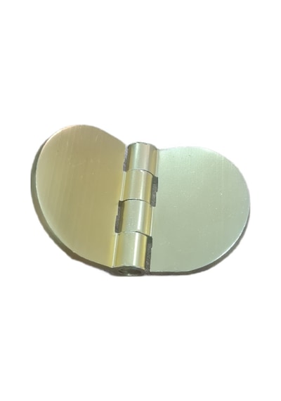 Yaprak Menteşe Oval Alüminyum Gold Renk 40x68 Mm 3,3 Mm Kalınlık 5 Adet