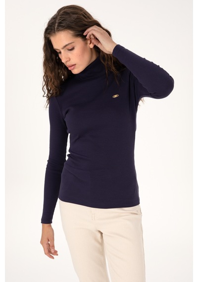 U.S. Polo Assn. Kadın Mürdüm Balıkçı Yaka Sweatshırt 50313430-VR074