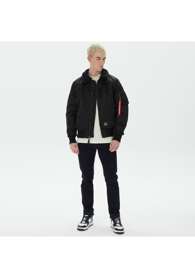 Alpha Industrıes Alpha Industries B-15 Mod Flight Erkek Siyah Ceket