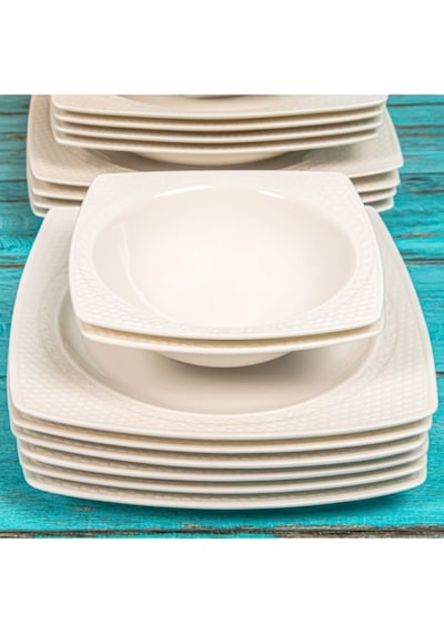 Güral Bone Porselen Bonenjoy Yemek Takımı Seti 24 Prç.6 Kişilik