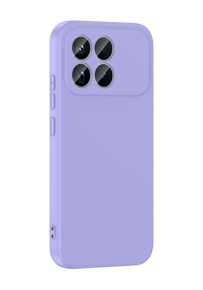 Xiaomi Poco F8 Pro Kılıf Yumuşak Silikon Kamera Korumalı Lansman Pazarplus Lila