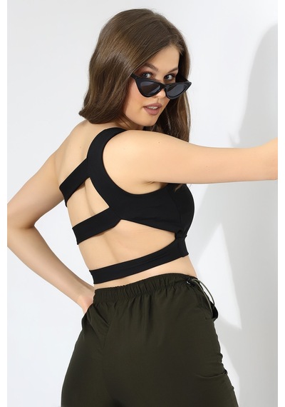 Winmoda34 Büstiyer Tek Omuz Detaylı / One Shoulder Büstiyer Tek Omuz Sırt Detaylı Kadın Büstiyer siyah Winmoda34 Büstiyer Tek Omuz Detaylı / One Shoulder Büstiyer Tek Omuz Sırt Detaylı Kadın Büstiyer siyah