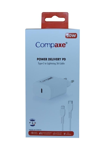 Cta-200tı 20w 5v 3a Pd Ev Şarj Kafa Type-c Şarj Kablosu