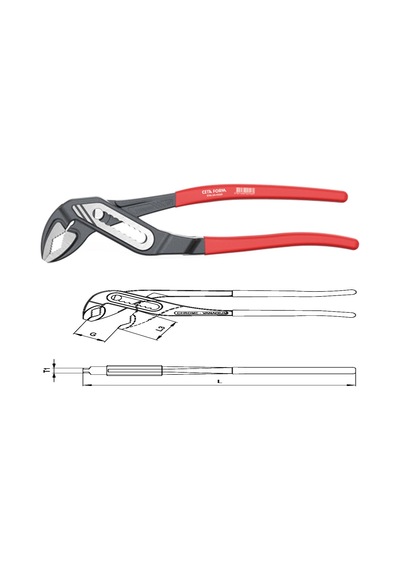Ceta Form 300mm Ceta/e30-54-0300 Papağan Pense Pvc Daldırma