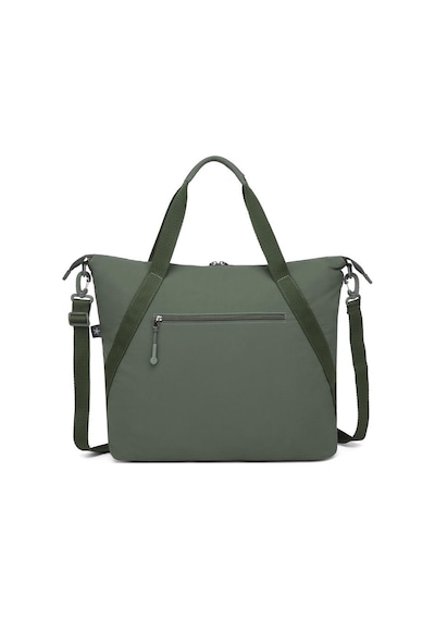 Smart Bags Mikro Poly Kumaş Büyük Boy Kadın Omuz Çantası 3335 Haki