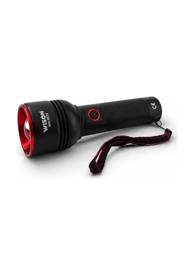 Wison Ws-5572 20watt 2000 Lümen Uzun Menzilli Usb Type-c Şarjlı El Feneri Açık Kırmızı