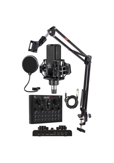 Midex MX-2020 Live Set Efektli Ses Kartı Mikrofon Stand Kayıt Can