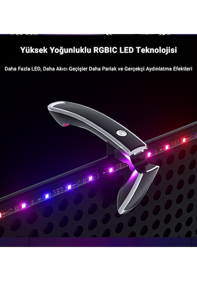 İdragon Tv Sync Rgbıc Ambilight Led Tv Arka Aydınlatma, 3.8 Metre, Mobil Uygulama Ve Kumanda Kontrollü, Müzik Senkronizasyonlu, 55-65 İnç Tv Uyumlu Dx23014 Çok Renkli