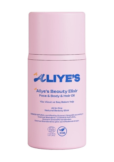 Aliye's Beauty Elixir Gece Bakım Yağı Yüz, Vücut Ve Saç İçin Ecocert Cosmos Organik Sertifikalı & Vegan Onarıcı Bitkisel Yağ Karışımı 50 Ml