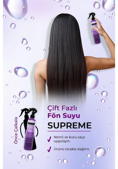 Morfose Çift Fazlı Supreme Fön Suyu 400 Ml - Mat, Yuru Ve Yıpranmış Saçlar