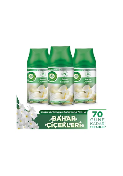 Oda Kokusu Freshmatik, Otomatik Sprey Makine Yedek Bahar Çiçekleri 3x250 Ml