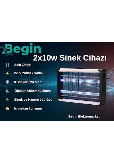 2x10 W Sinek Cihazı 260x385
