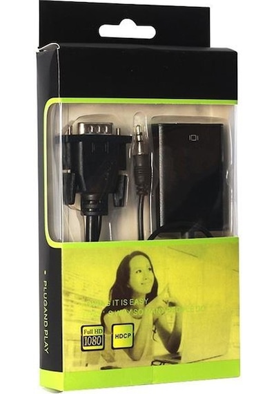Powermaster Pm-18637 Vga To Hdmı Dönüştürücü Kablo