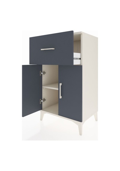 Hyperion Komodin Tek Raflı Tek Çekmeceli 2 Kapaklı 60x44x106 Aytaşı-antrasit Aytası Hyperion Komodin Tek Raflı Tek Çekmeceli 2 Kapaklı 60x44x106 Aytaşı-antrasit Aytası