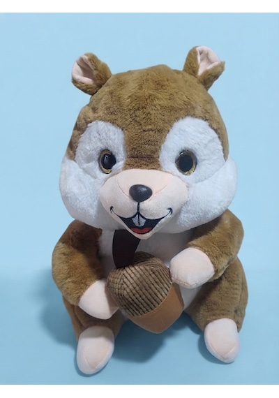 Peluş Sincap 50 Cm Camel