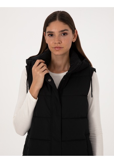 Pierre Cardin Kadın Siyah Mont Yelek 50309044-vr046 Siyah